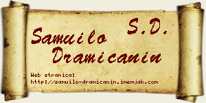 Samuilo Dramićanin vizit kartica